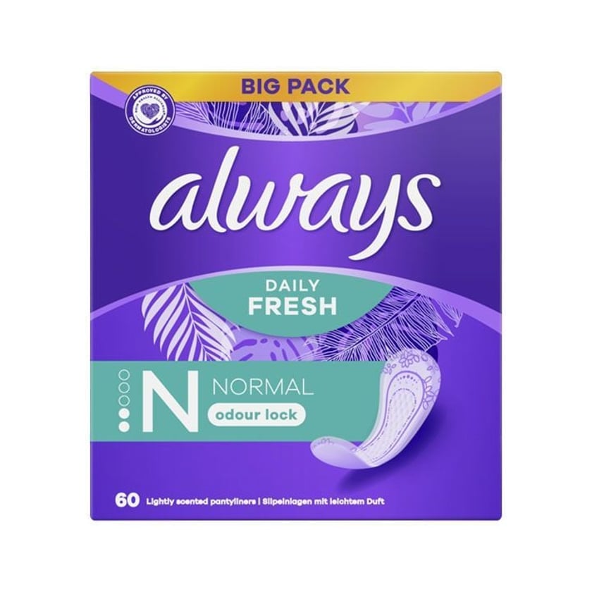 Always Dailies Σερβιετάκια Fresh & Protect Normal 60τεμ