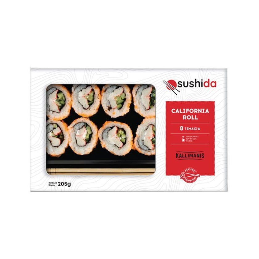Sushida California Roll 205g