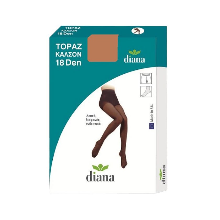 Diana Topaz Mousse Καλσόν Medium Καραμελέ 18Den 1τεμ