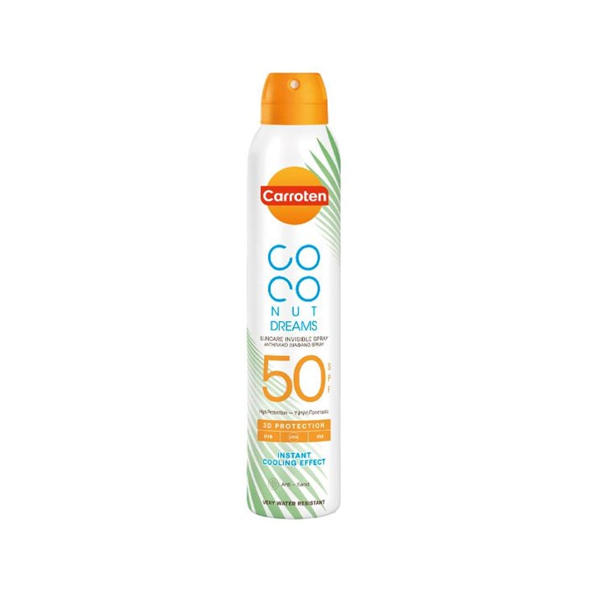 Carroten Αντηλιακό Διάφανο Spray Coconut Dreams SPF50 200ml