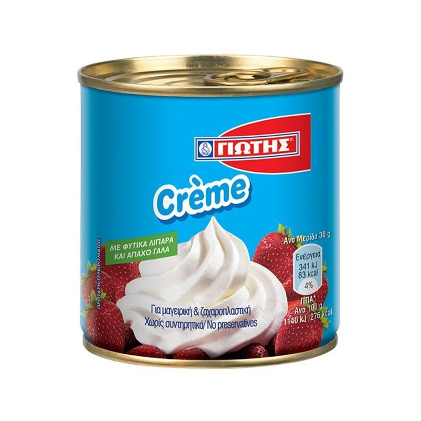 Γιώτης Creme Υποκατάστατο Σαντιγύ Χωρίς Γλουτένη 250g