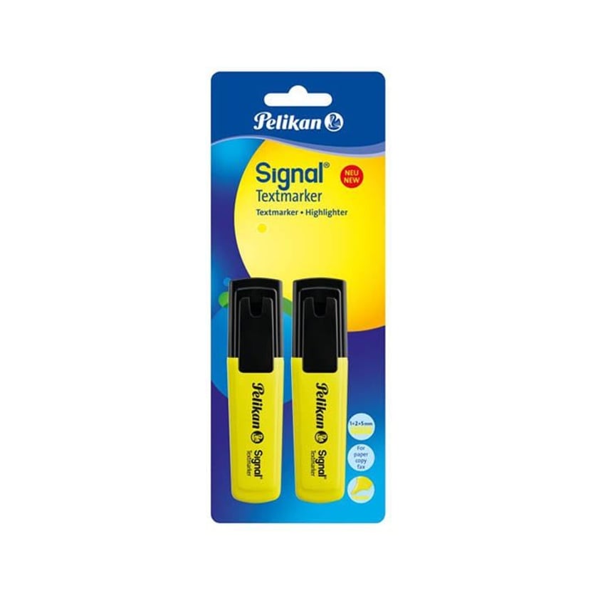 Pelikan Signal Μαρκαδόρος Υπογράμμισης Κίτρινος 2τεμ