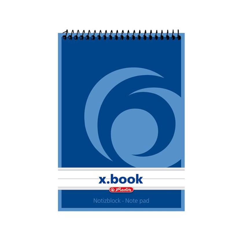 Herlitz Σημειωματάριο Χ Book Spiral Α6 με Γραμμές 50 Φύλλα
