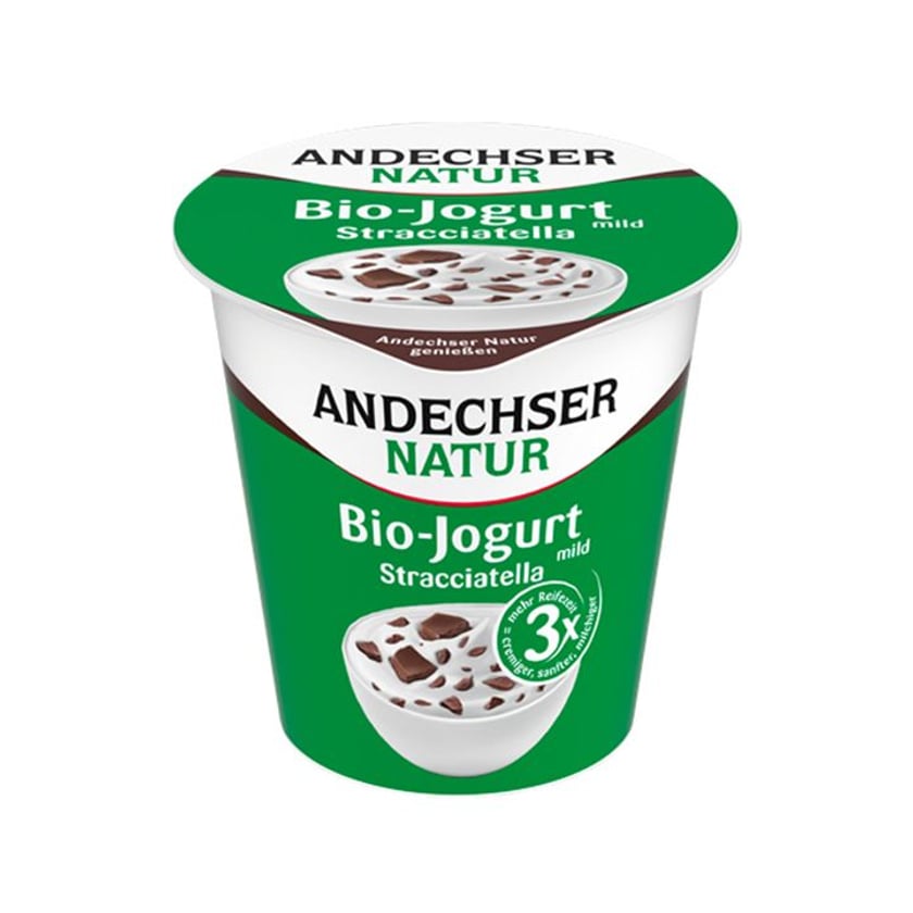 Andechser Natur Yoghurt Dessert Stracciatella 3.8% Fat Bio 150g