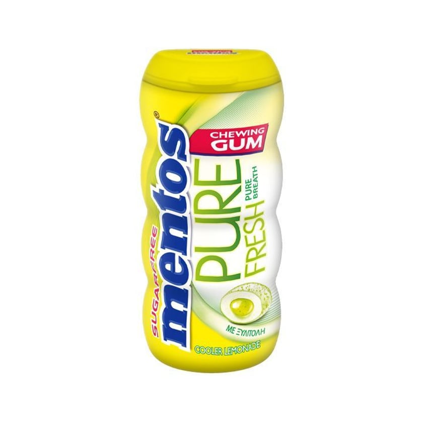 Mentos Tσίχλες Pure Fresh Lemonade σε Μπουκάλι Χωρίς Ζάχαρη 28g