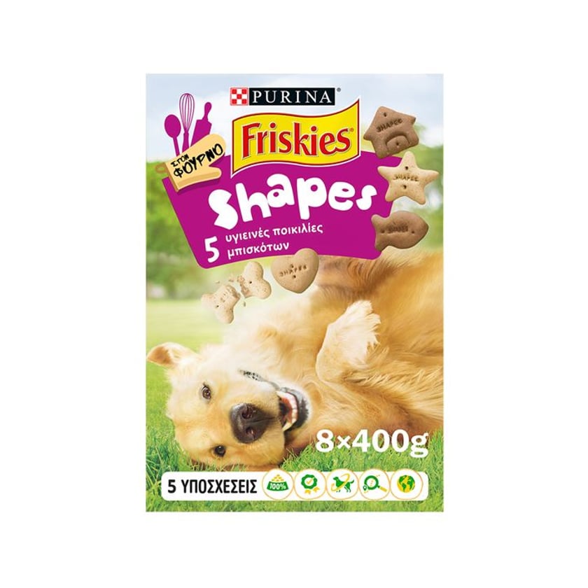 Friskies Shapes Mπισκότα για Ενήλικους Σκύλους 400g