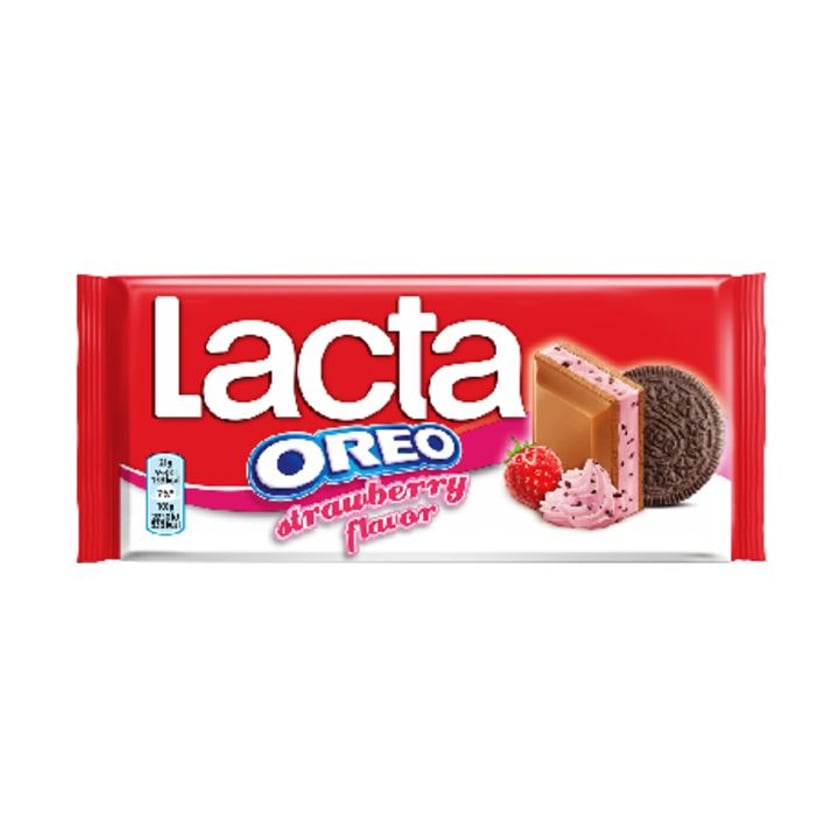 Lacta Σοκολάτα Oreo Φράουλα 105g