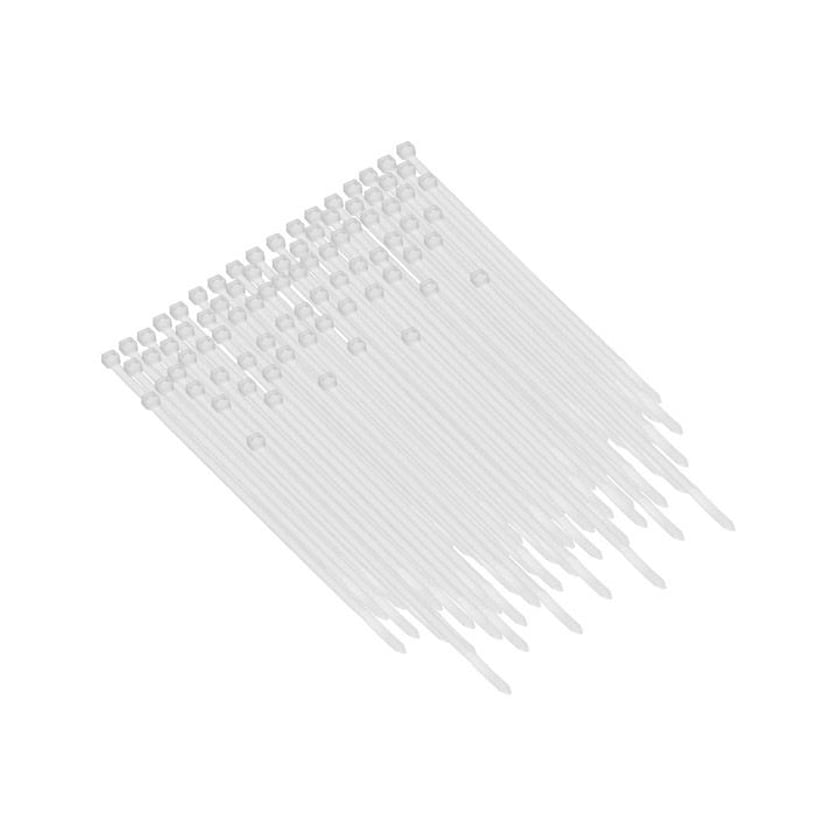 Orno Cable Ties 2.5mm X 100mm White 100pcs