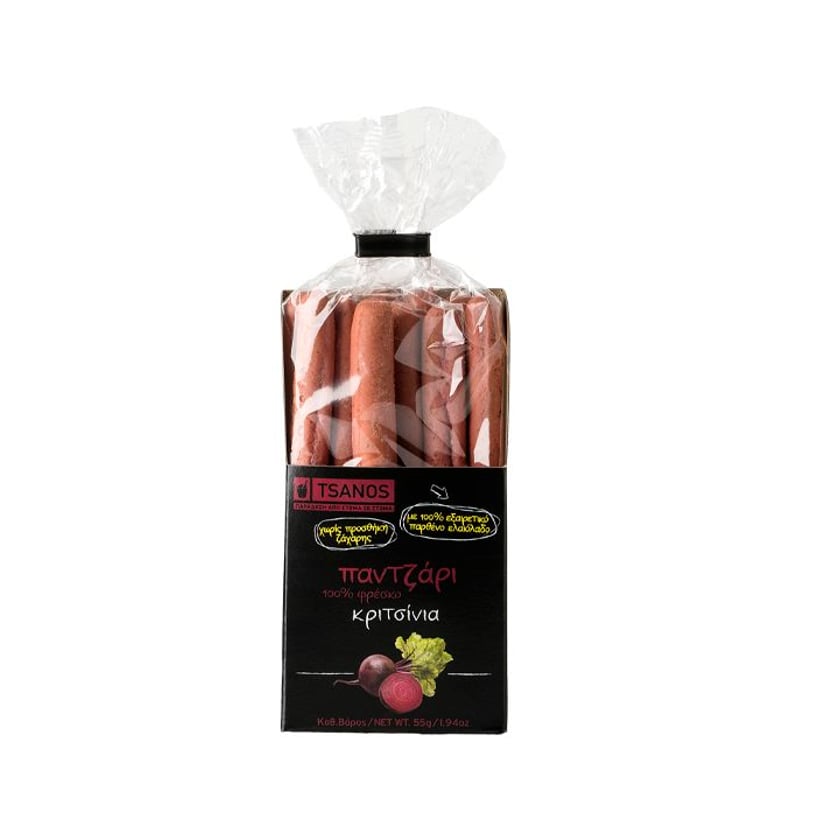 Tsanos Κριτσίνια με Φρέσκο Παντζάρι 55g