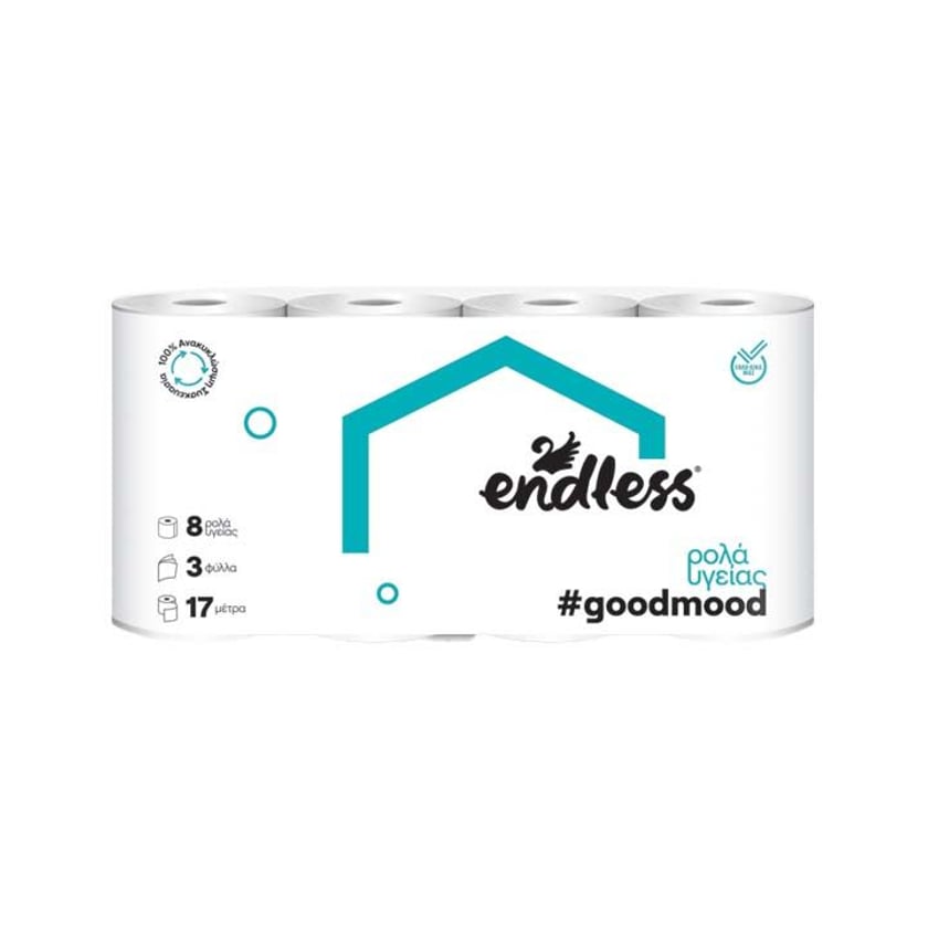 Endless Goodmood Χαρτί Υγείας 3 Φύλλα 8τεμ 680g