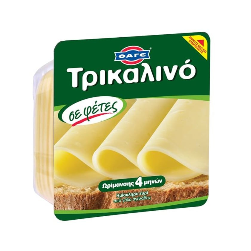 Φάγε Τρικαλινό Ημίσκληρο Τυρί Σε Φέτες 200g