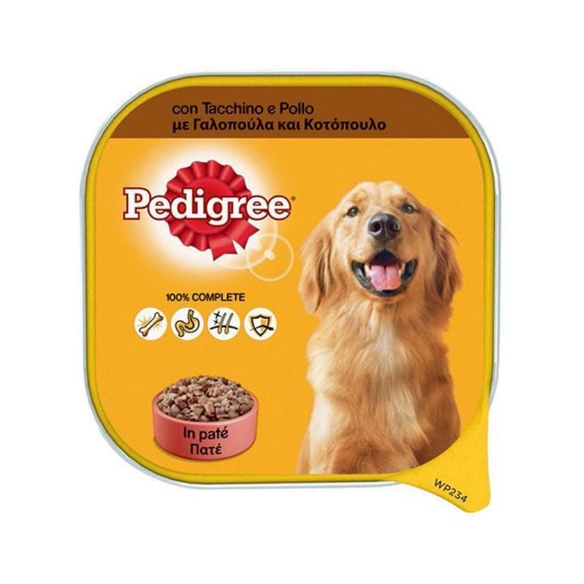 Pedigree Πατέ για Σκύλους με Γαλοπούλα & Κοτόπουλο 300g