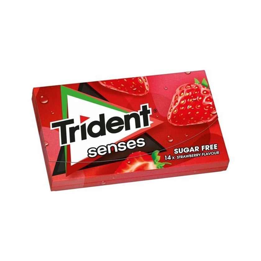 Trident Senses Τσίχλες Φράουλα 27g