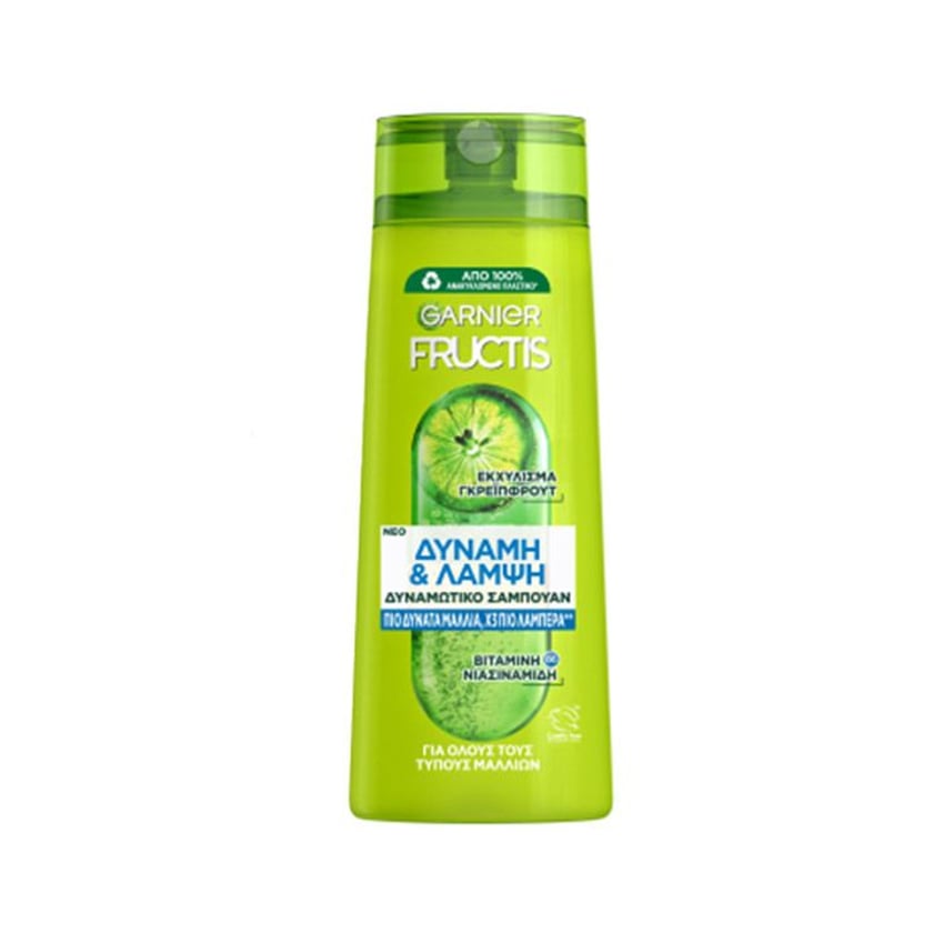 Fructis Σαμπουάν Δύναμη & Λάμψη για Κανόνικά Μαλλιά 400ml
