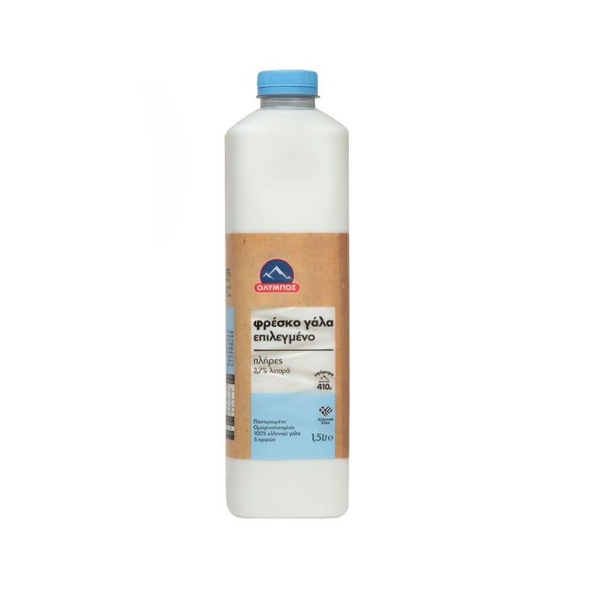 Olympos Selected Fresh Milk Full Fat 3.7% 1.5l