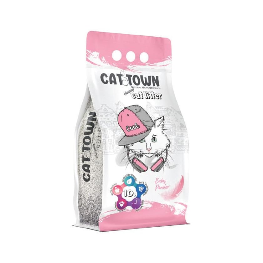Cat Town Άμμος Υγιεινής για Γάτες Baby Powder 10l