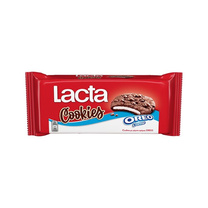 Lacta Μπισκότα Cookies Oreo Cream 156g