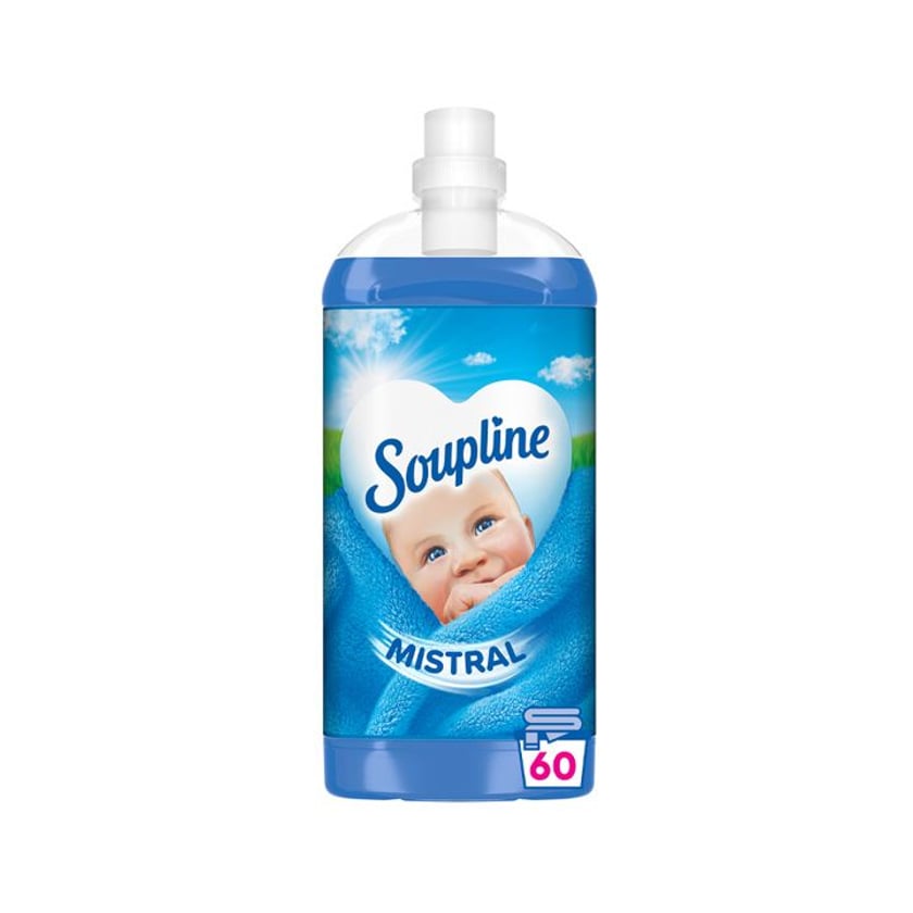 Soupline Συμπυκνωμένο Μαλακτικό Ρούχων Mistral 60μεζ