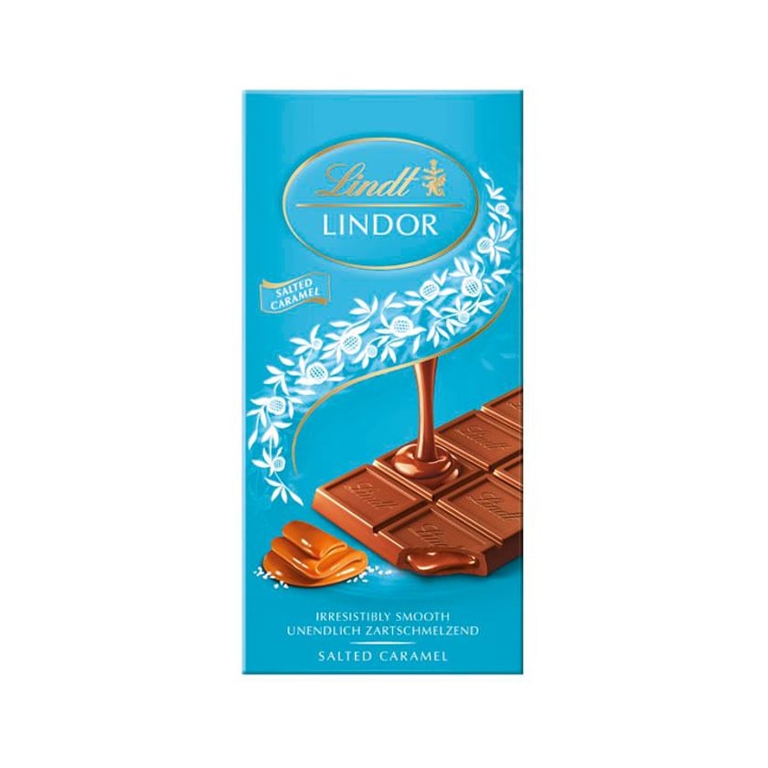 Lindt Lindor Σοκολάτα με Αλατισμένη Καραμέλα 100g