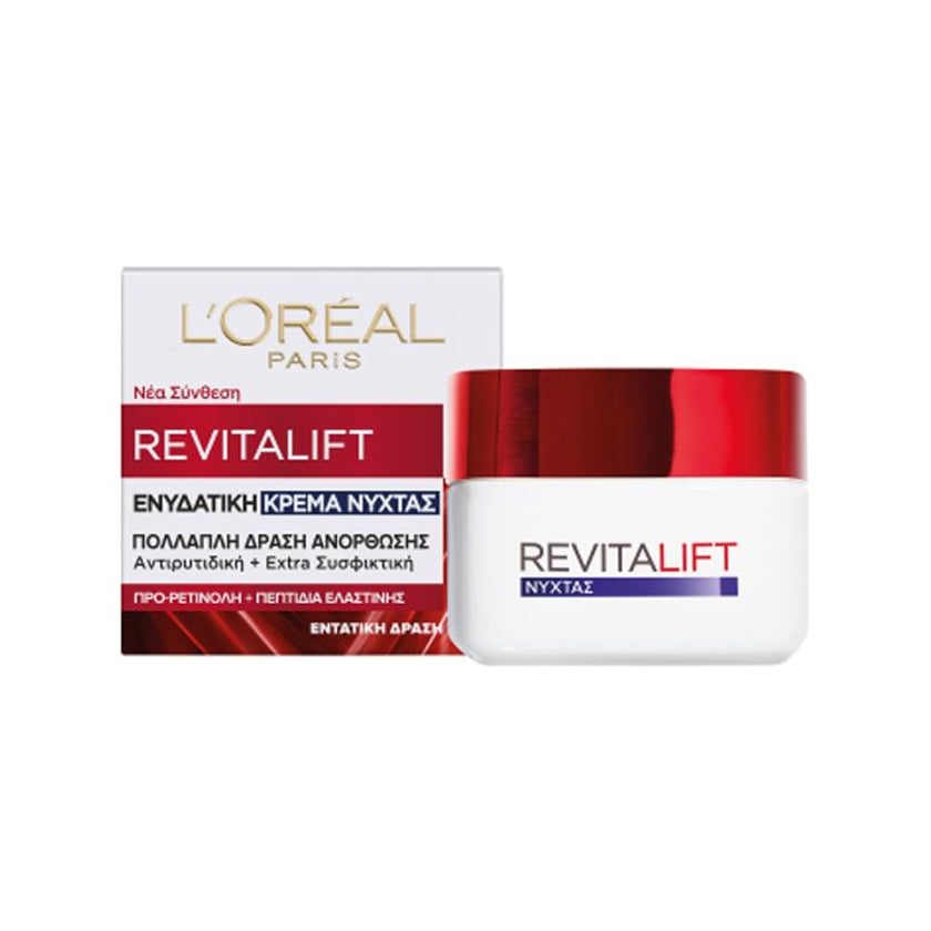 L`Oreal Skincare Αντιρυτιδική & Συσφικτική Κρέμα Νύχτας Revitalift 50ml