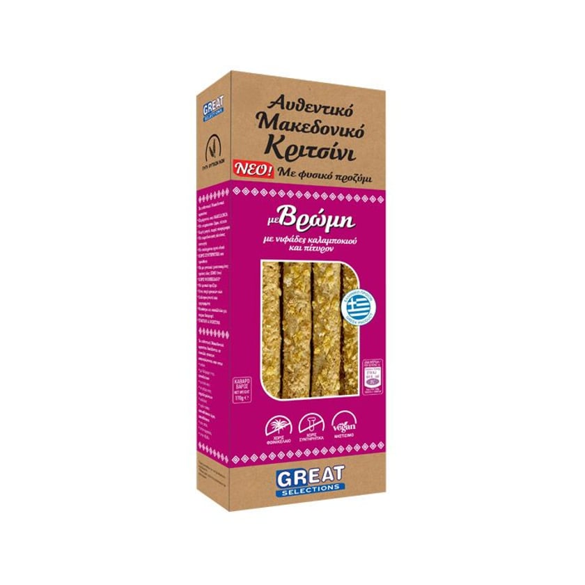 Great Selections Κριτσίνια Μακεδονικά Βρώμης 170g