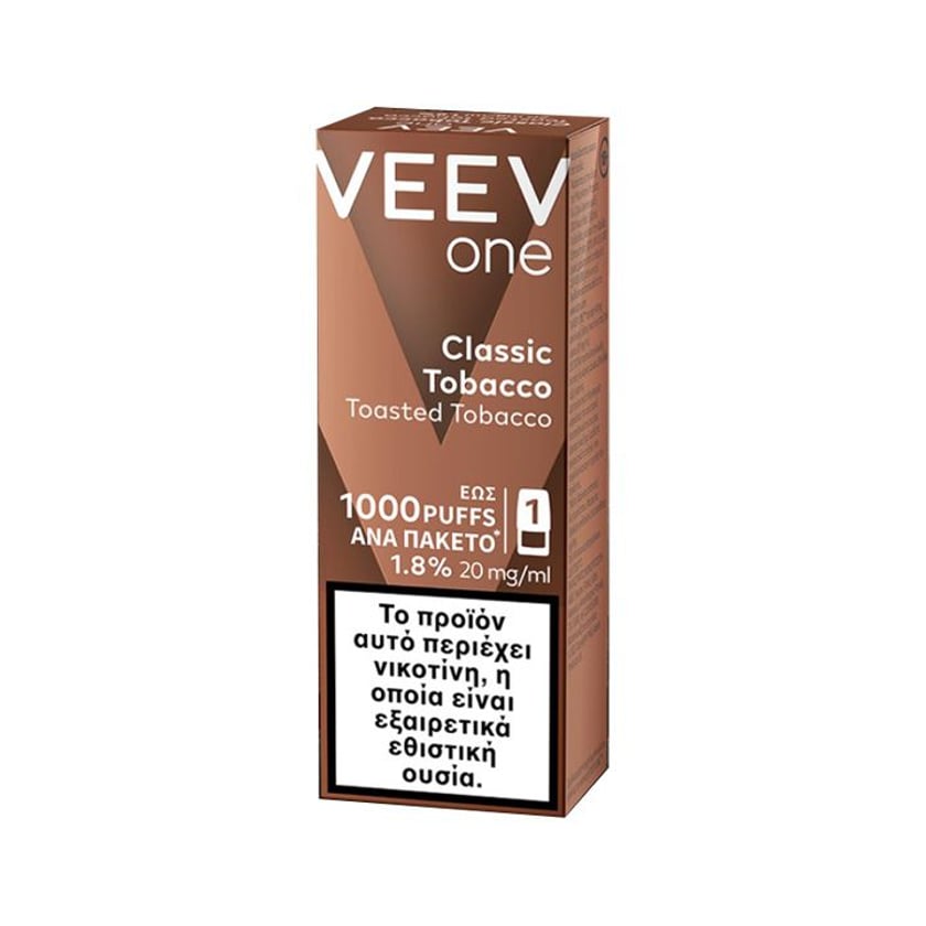Veev One Pod Classic Tobacco 1.8% Package