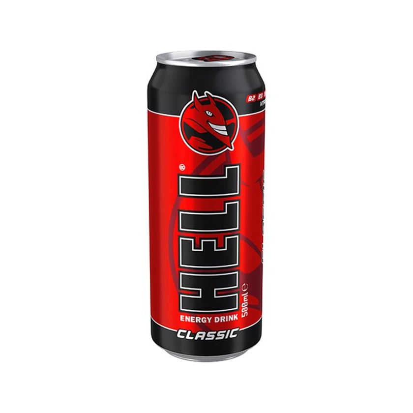 Hell Energy Drink Classic 500ml Delivery | Παράγγειλε Hell Energy Drink ...