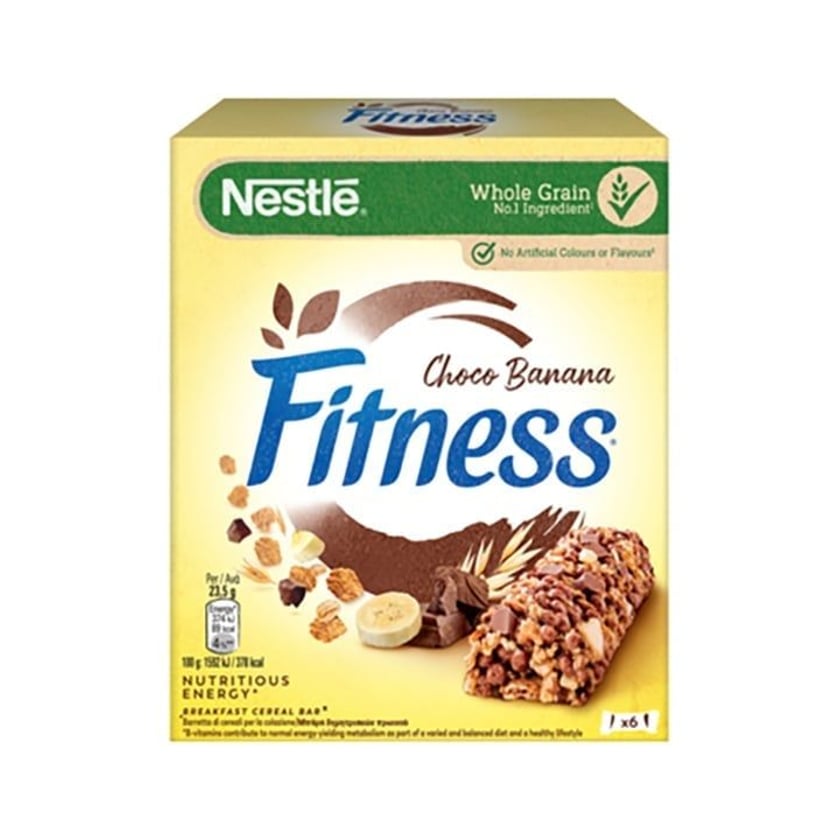 Nestle Fitness Cereal Bar Chocolate & Banana 6x23.5g