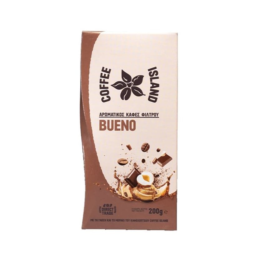 Coffee Island Αρωματικός Φίλτρου Bueno Αλεσμένος 200g
