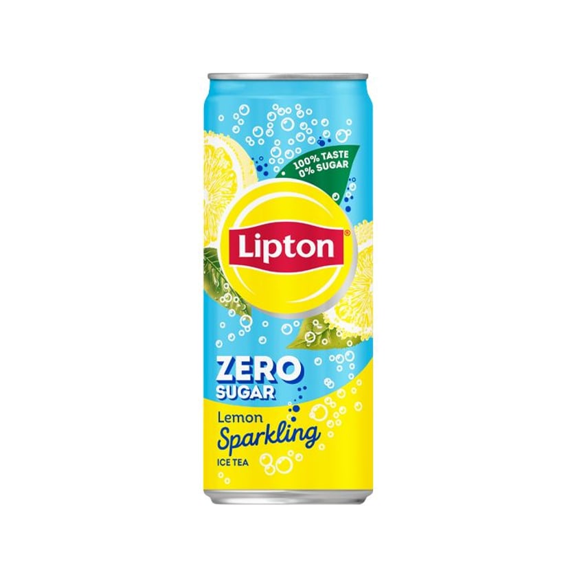 Lipton Ice Tea Sprarkling Λεμόνι Χωρίς Ζάχαρη 330ml