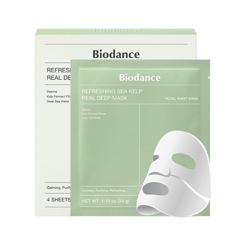 Biodance Μάσκα Προσώπου Refreshing Sea Kelp Real Deep Mask 34g 1τεμ