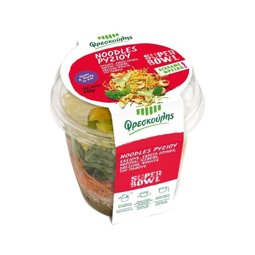 Φρεσκούλης Super Bowl Noodles Ρυζιού με Κάσιους 250g