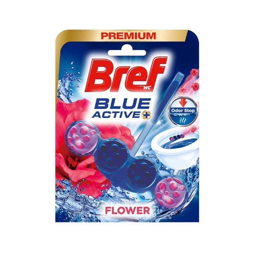 Bref Καθαριστικό Τουαλέτας WC Block Blue Active Floral 50g