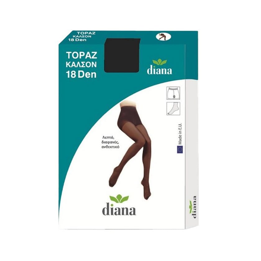 Diana Topaz Mousse Καλσόν Medium Μαύρο 18Den 1τεμ