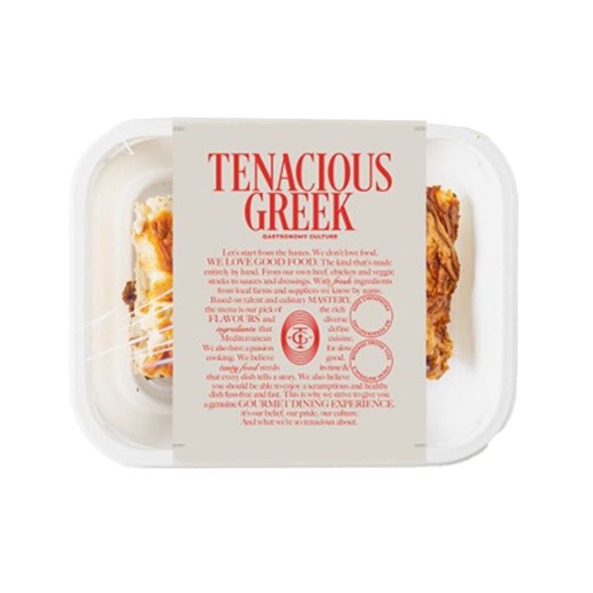 Tenacious Greek Κανελόνια µε 100% Μοσχαρίσιο Κιμά, Αυθεντική Μπεσαµέλ & Γραβιέρα Νάξου 350g