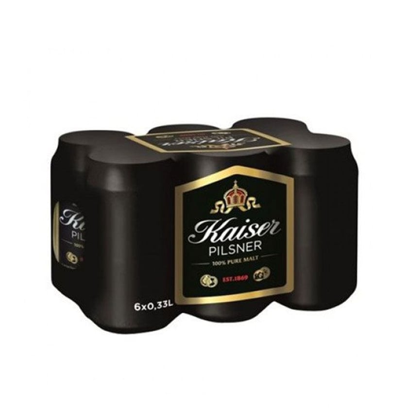 Kaiser Pilsner Κουτί 6x330ml 5+1 Δώρο