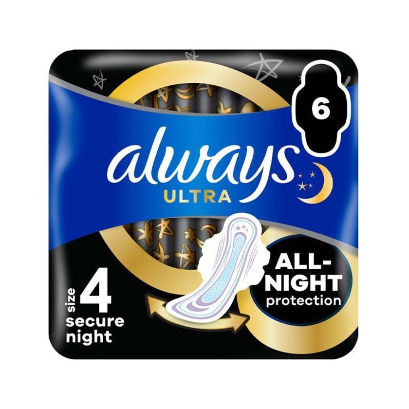 Always Pads Ultra Secure Night No4 6pcs