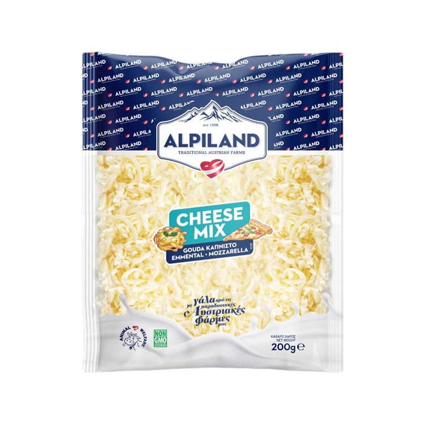 Alpiland Τυρί Mix Τριμμένο 200g