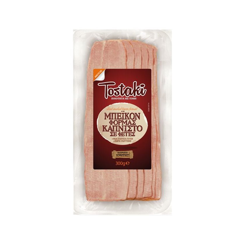 Tostaki Μπέικον Φόρμας Καπνιστό σε Φέτες 300g