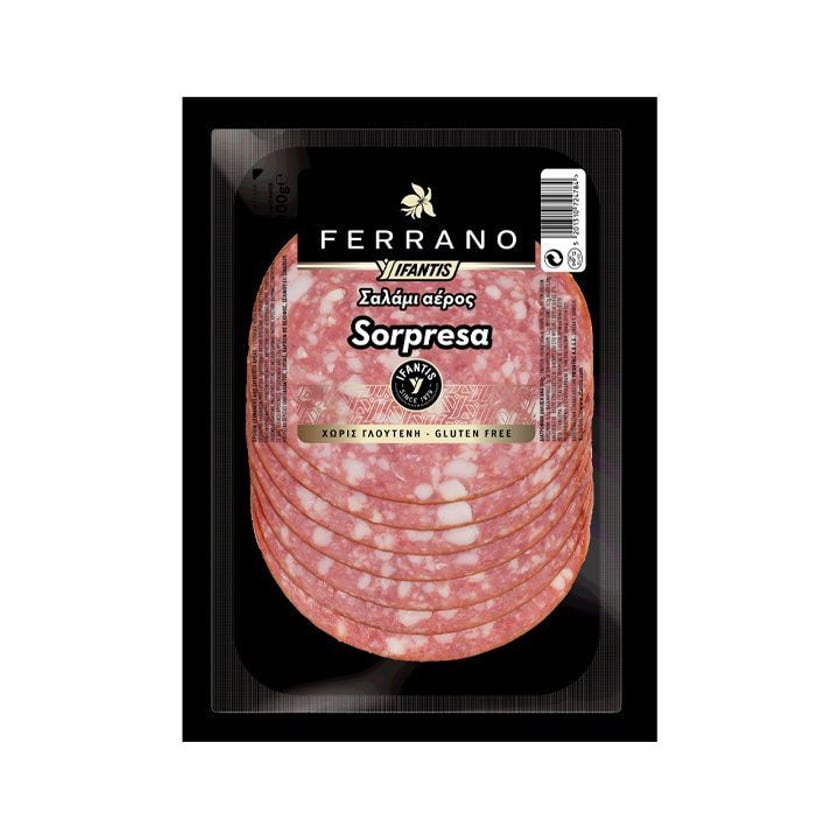 Ifantis Ferrano Σαλάμι Αέρος Sorpresa Χωρίς Γλουτένη 100g