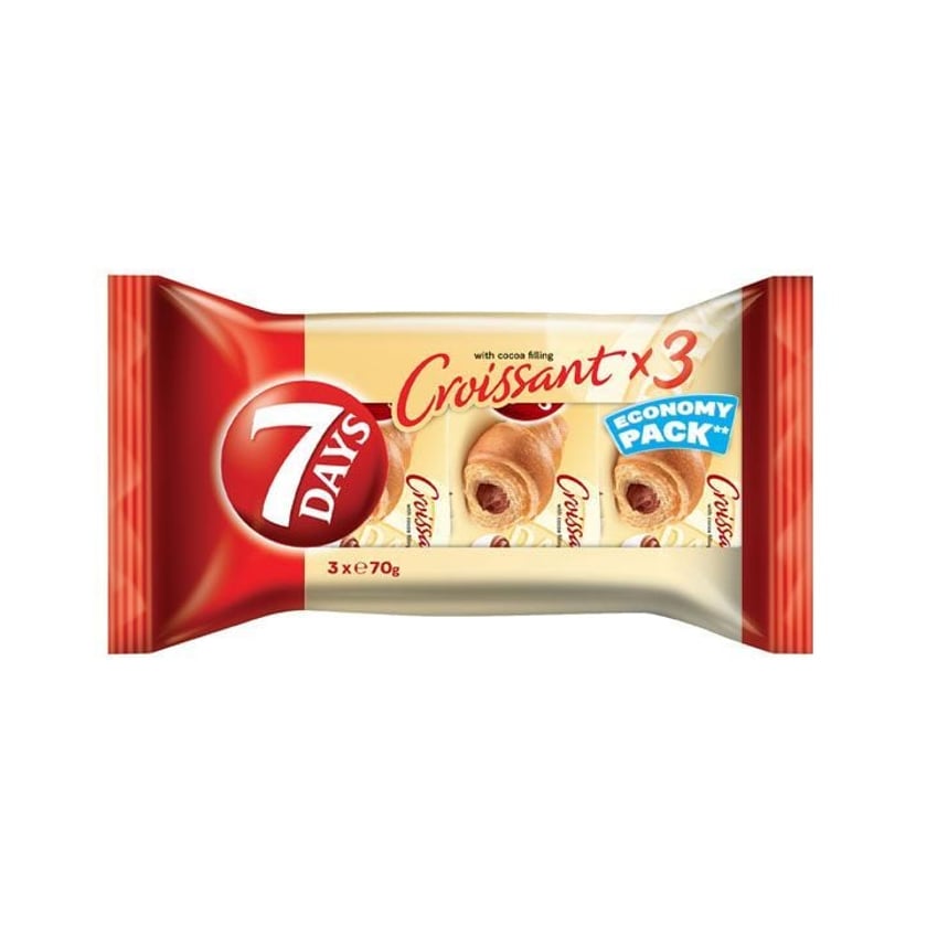 7Days Croissant Κακάο 3x70g