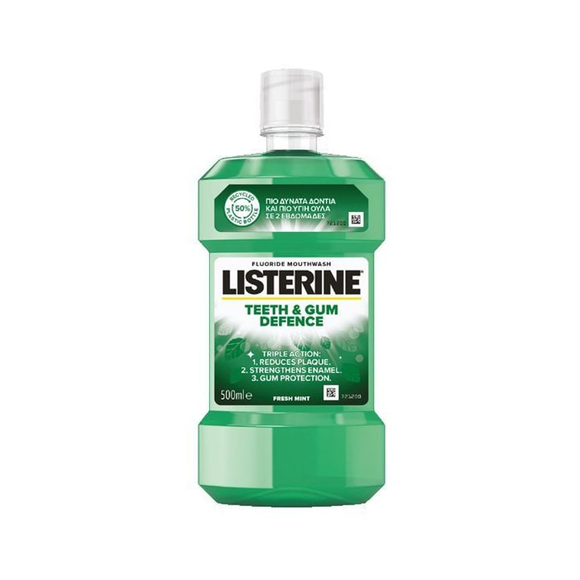 Listerine Στοματικό Διάλυμα Teeth & Gum Defense Fresh Mint 500ml