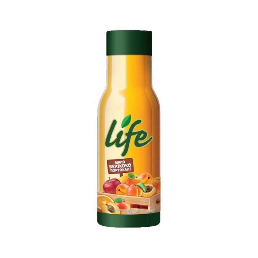 Life Χυμός Μήλο, Βερίκοκο & Πορτοκάλι 400ml
