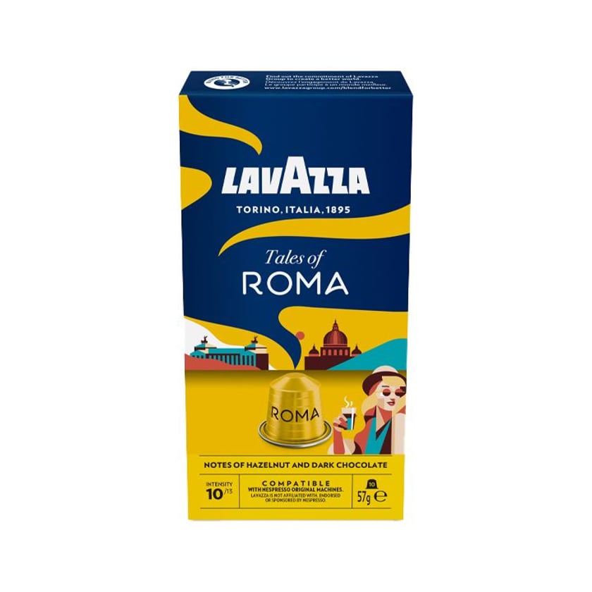 Lavazza Κάψουλες Espresso Tales of Roma Συμβατές με Μηχανές Nespresso 10τεμ