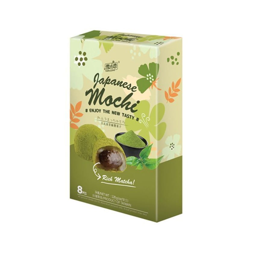 Yuki & Love Mochi Ιαπωνικό Γλυκό Γεύση Μάτσα 128g