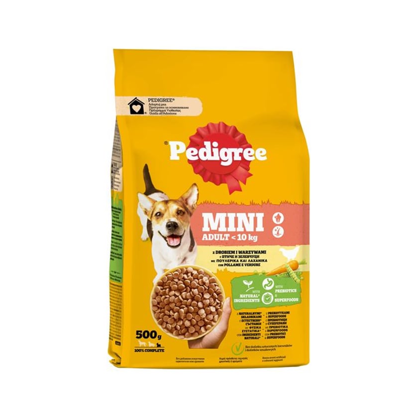 Pedigree Adult Mini Ξηρά Τροφή για Σκύλους με Πουλερικά 500g
