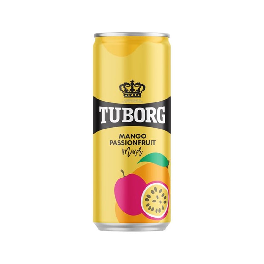Tuborg Σόδα Mango & Passion Fruit 330ml