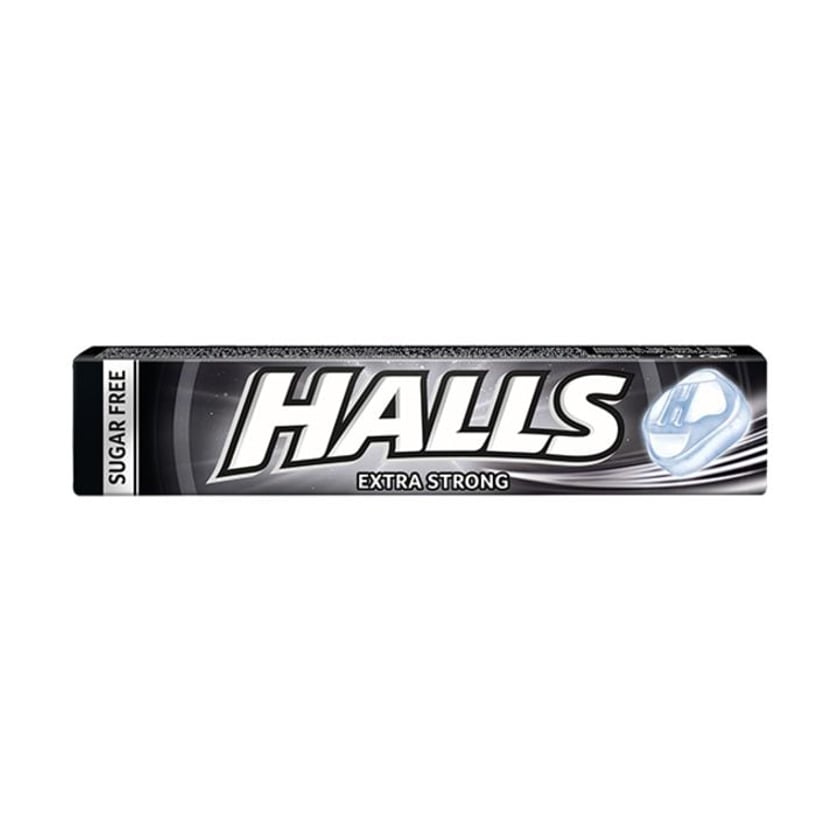 Halls Καραμέλες Extra Strong Χωρίς Ζάχαρη 32g