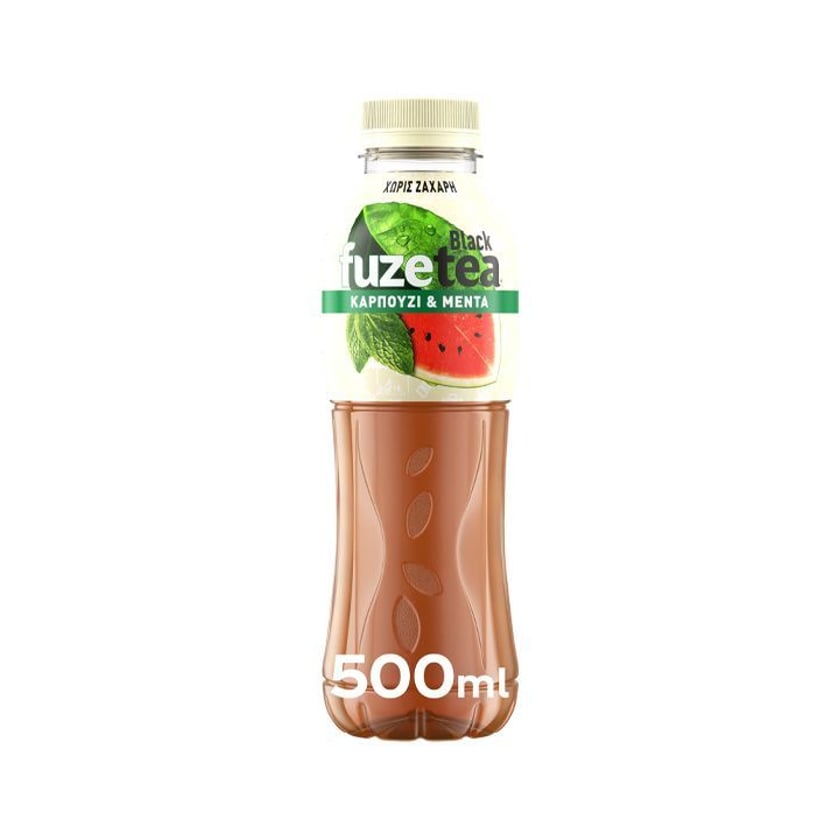 FuzeTea Black Ice Tea Green Mint & Watermelon χωρίς Ζάχαρη 500ml