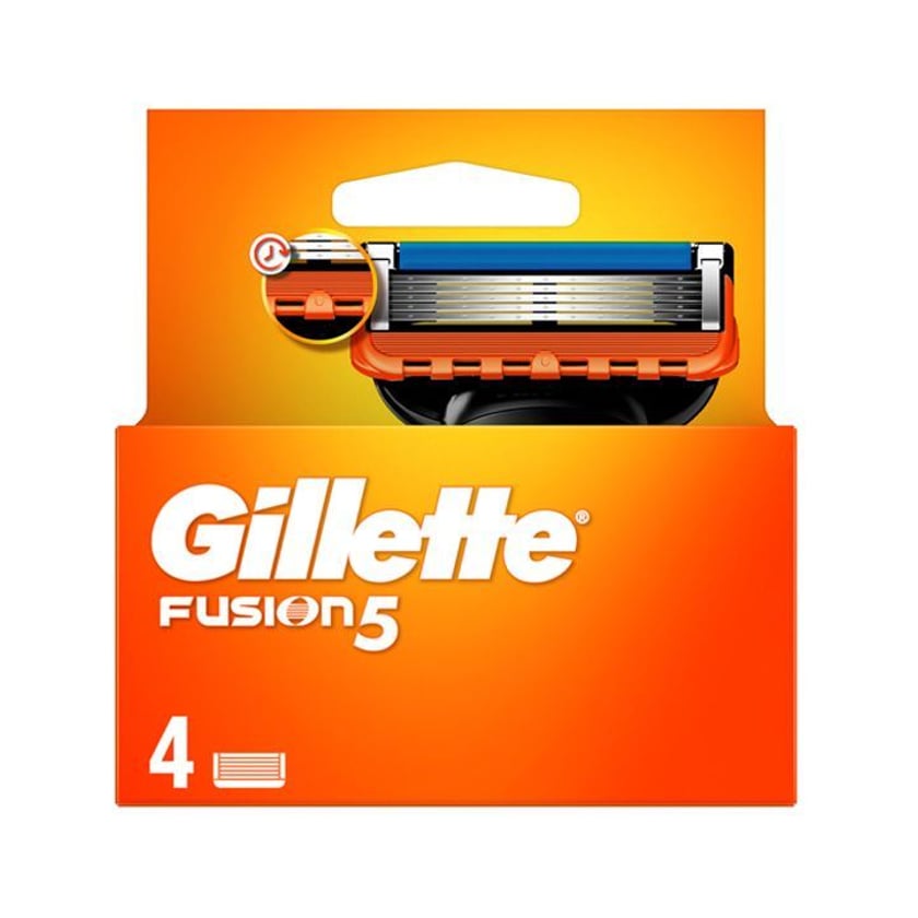 Gillette Fusion5 Ανταλλακτικές Κεφαλές Ξυρίσματος 4τεμ